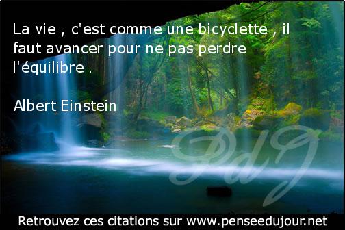 aller de l'avant, citation de Albert Einstein